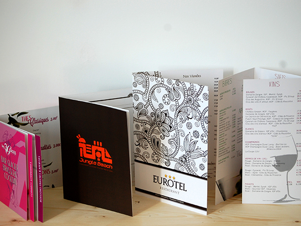 cartes des menus